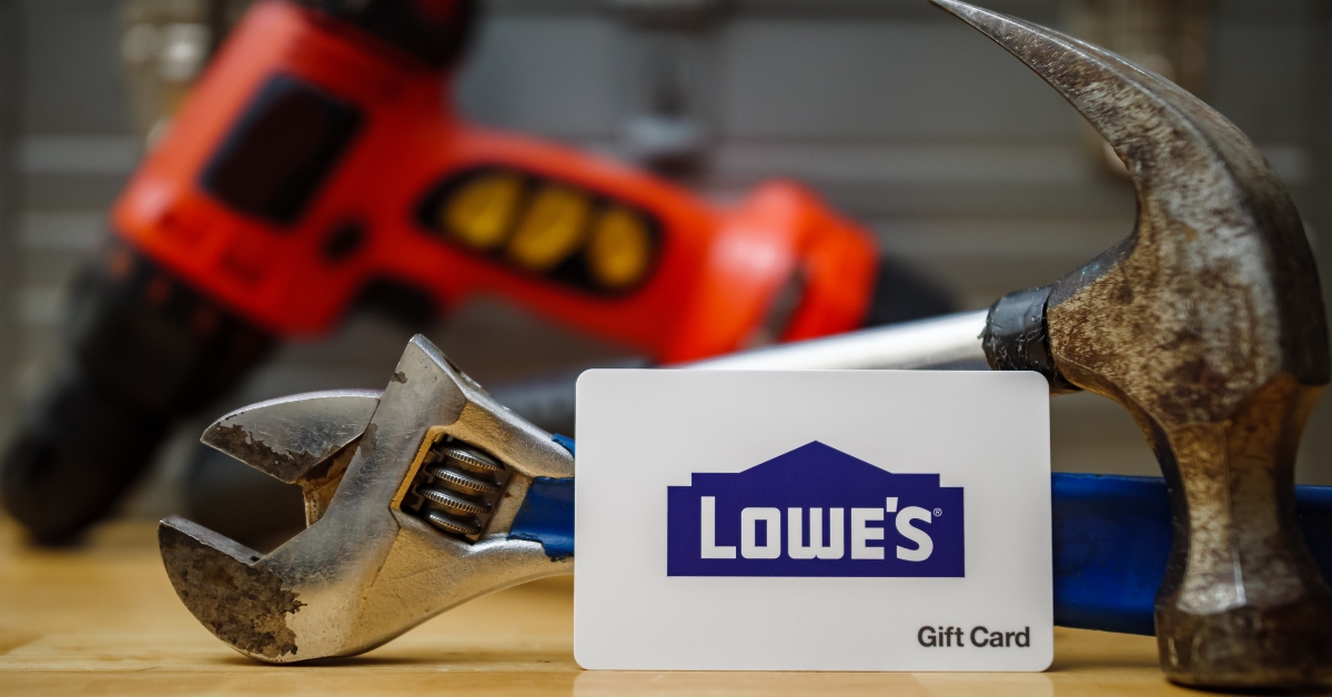 Lowe's home improvement store gift card