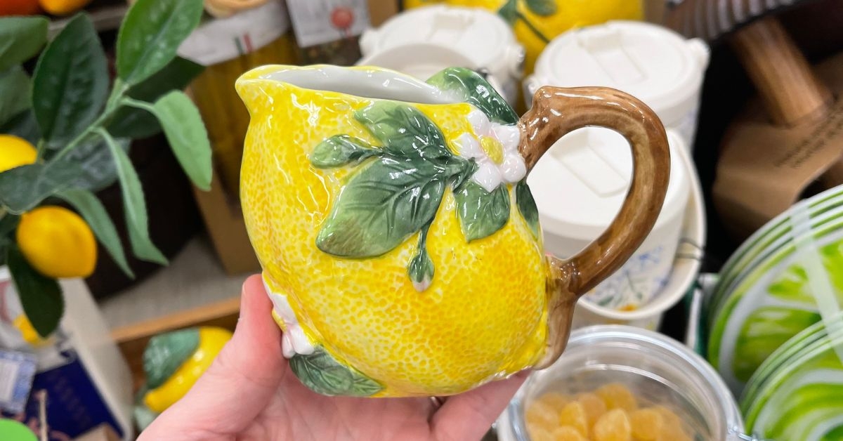 lemon creamer pitcher
