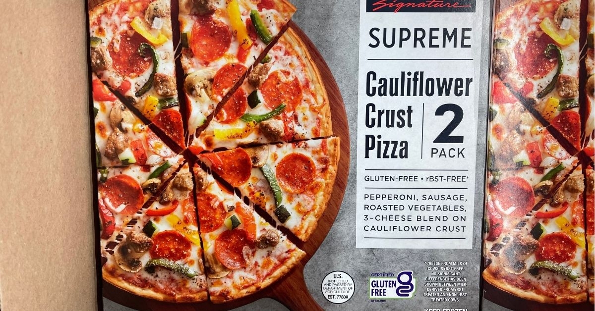 supreme cauliflower crust pizza