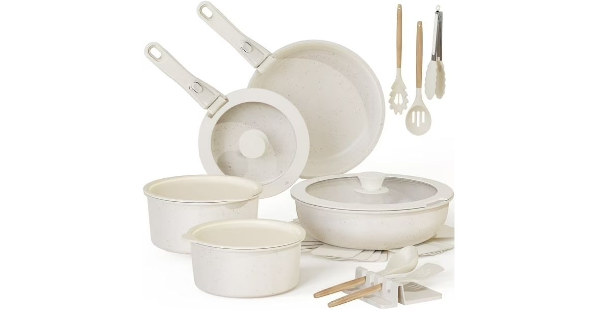 ceramic pots and pans set
