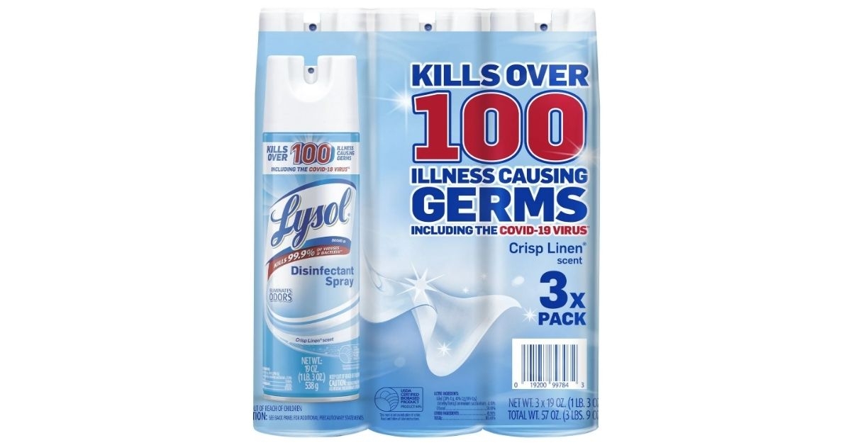 lysol disinfectant spray