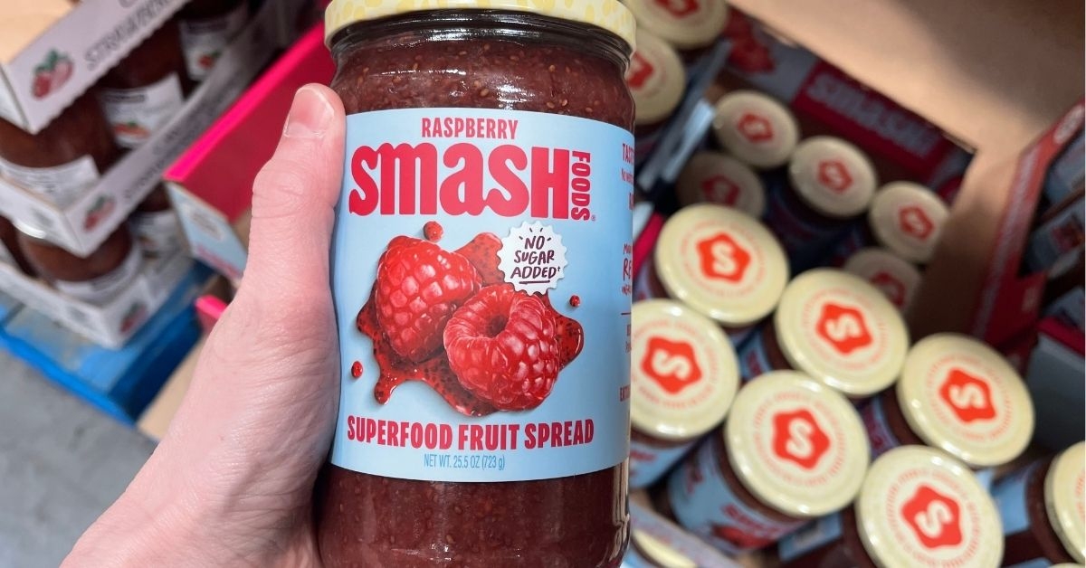 smash foods raspberry superfood fruit spread
