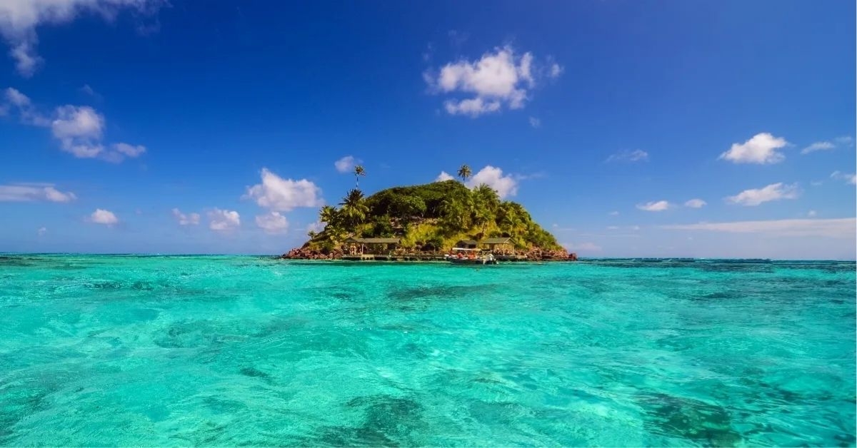 Small secluded island