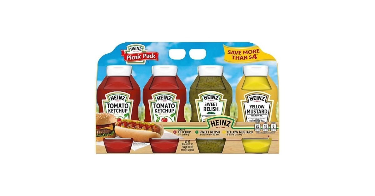heinz picnic pack condiments