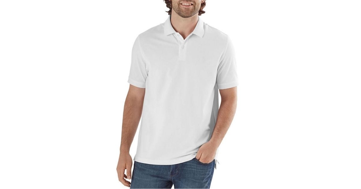 men's stretch pique polo
