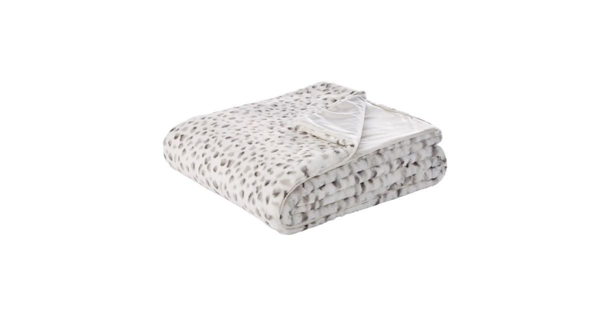 luxury fur throw