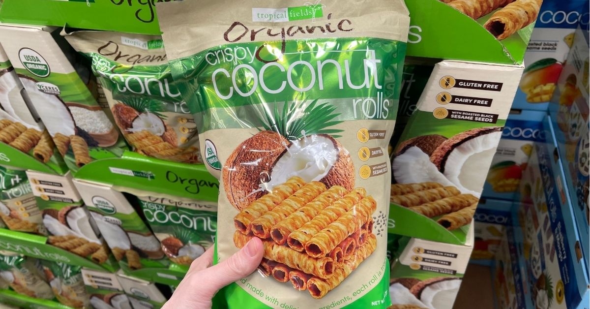 tropical organic crispy coconut rolls
