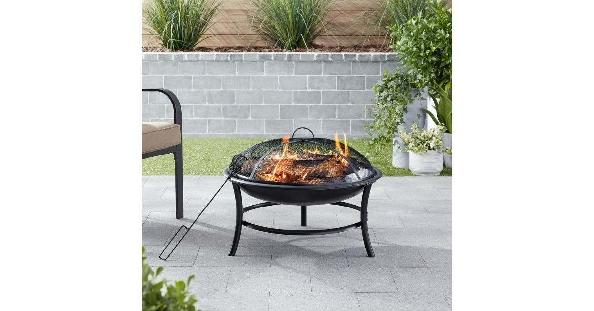 mainstays round iron outdoor