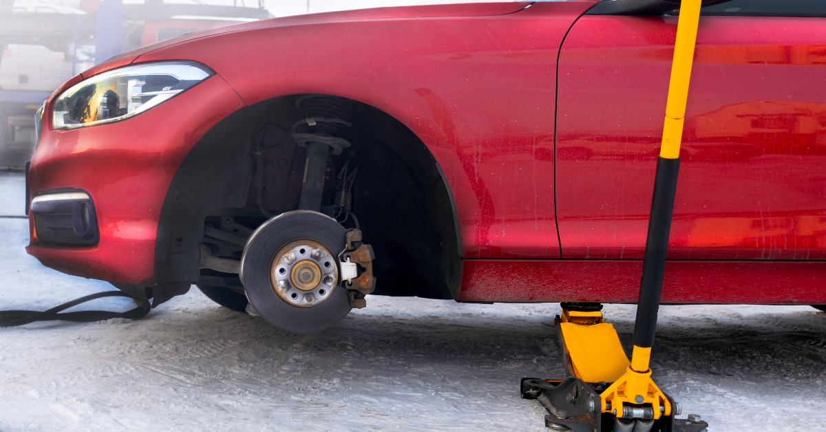 tire fitting on the street