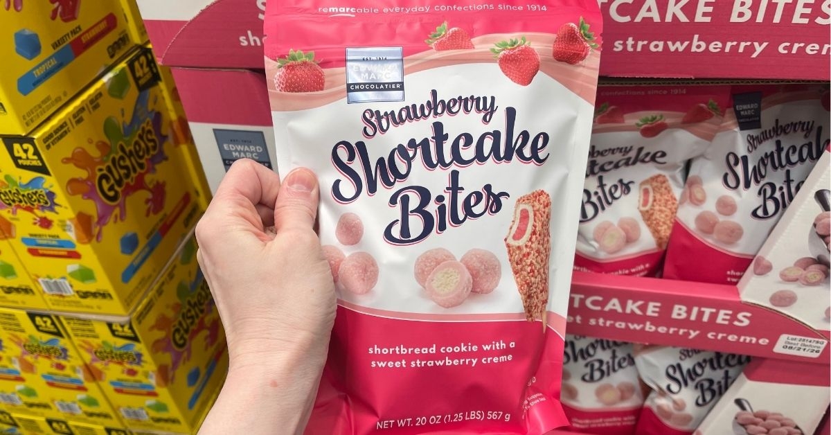 strawberry shortcake bites