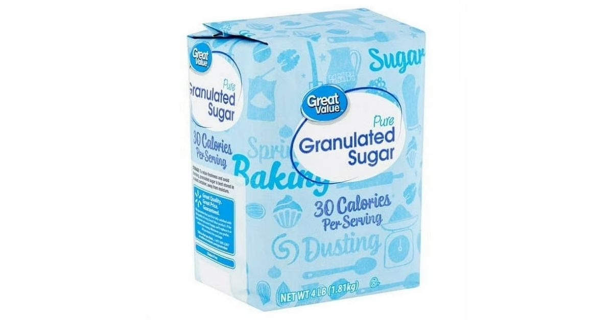 pure granulated sugar