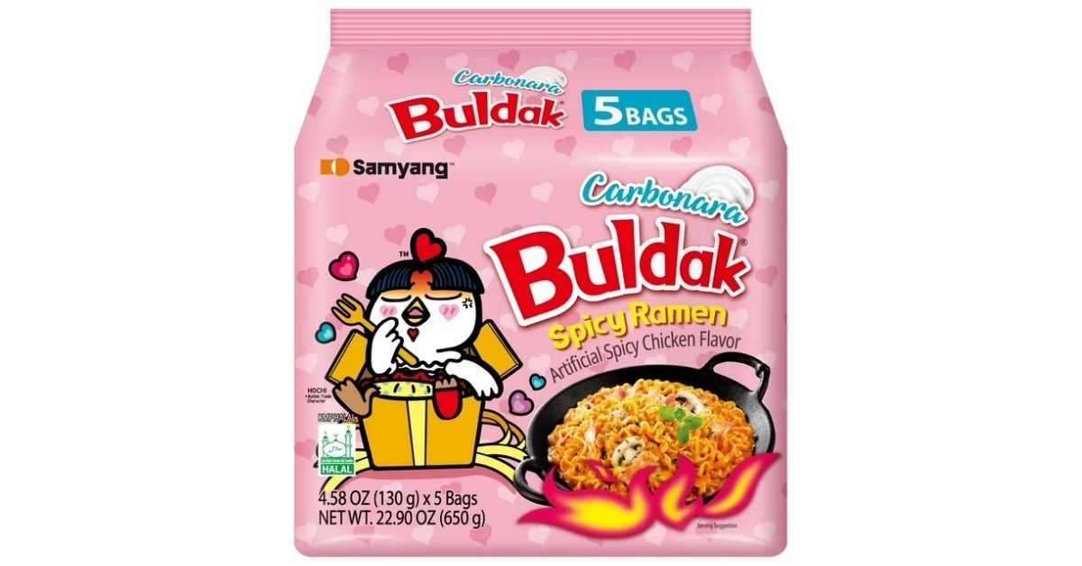 spicy chicken noodle carbonara ramen
