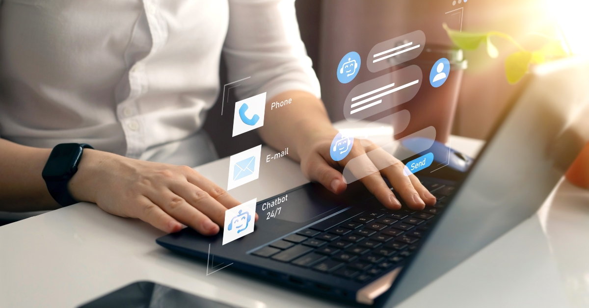 Chatbot conversation concept