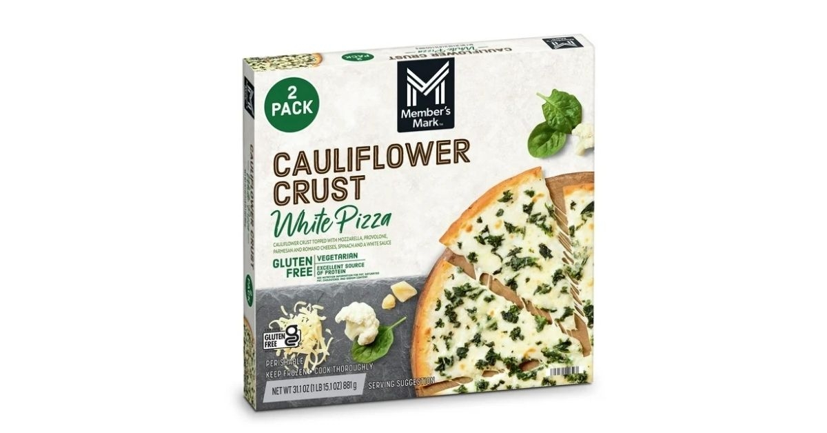 cauliflower crust white pizza
