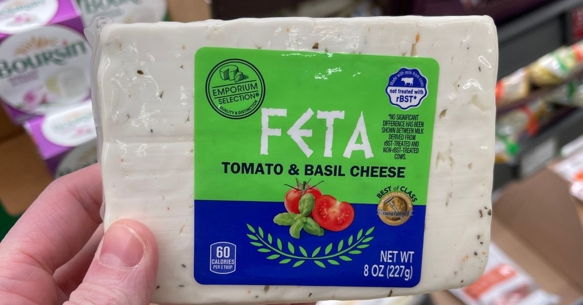emporium selection feta tomato and basil cheese