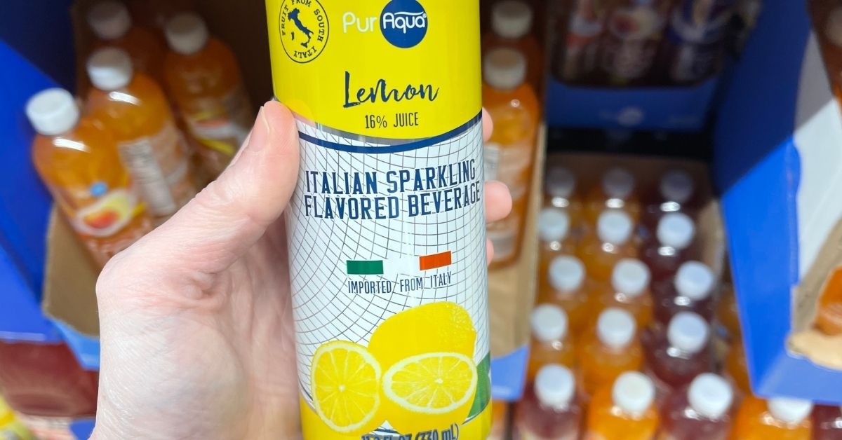 pur aqua lemon italian sparkling flavored beverage