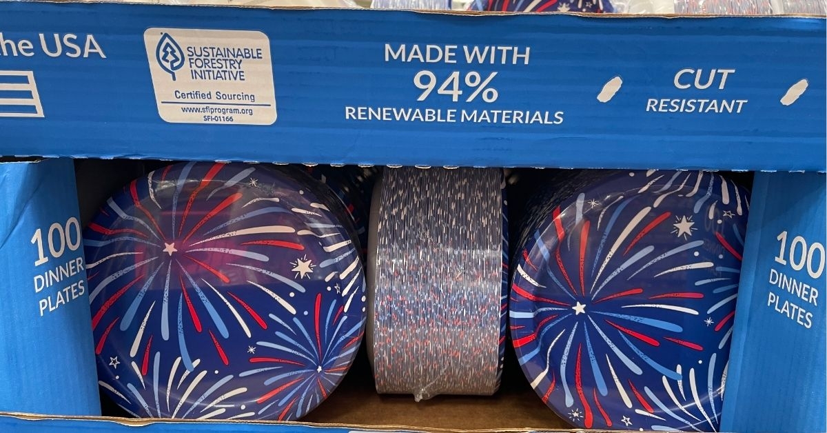 patriotic dinner plates