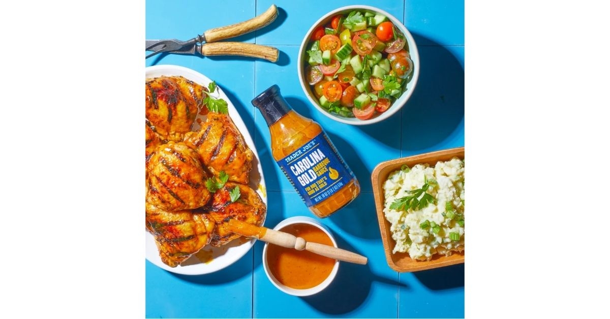a bottle of carolina gold barbeque sauce