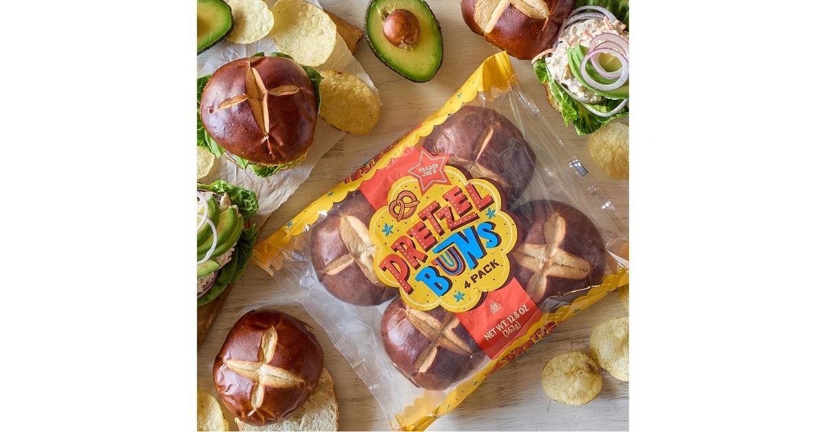 a pack of pretzel buns