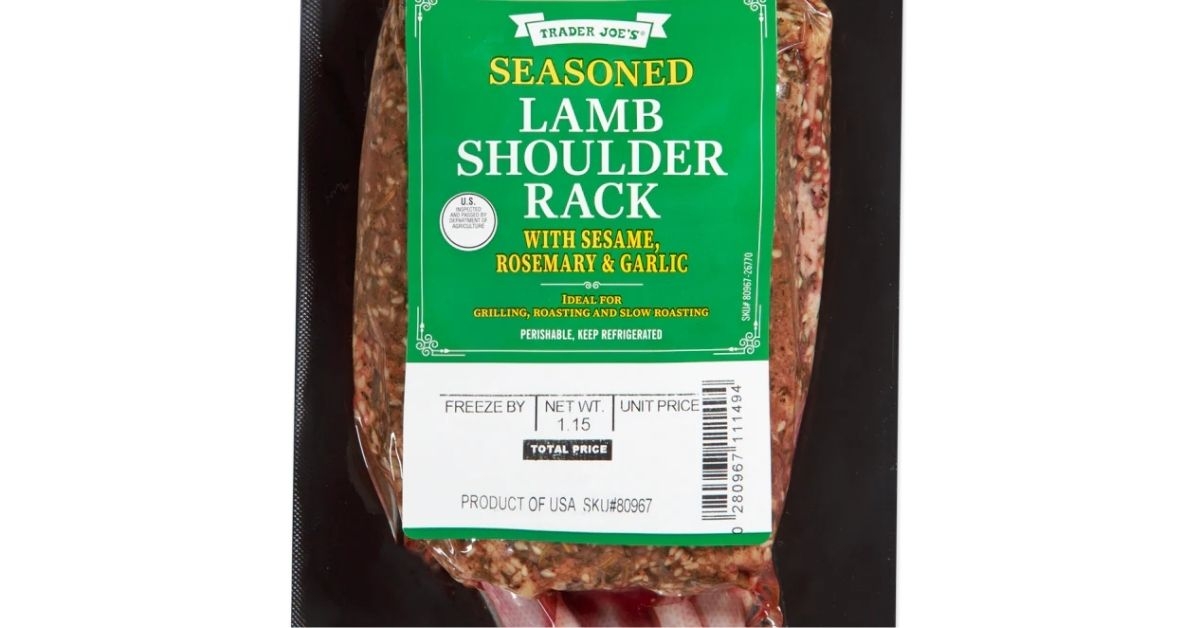 seasoned lamb shoulder rack
