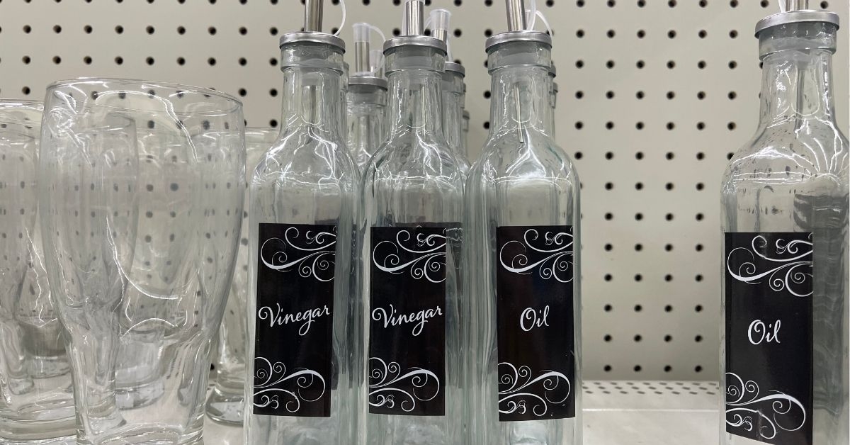 oil and vinegar bottles