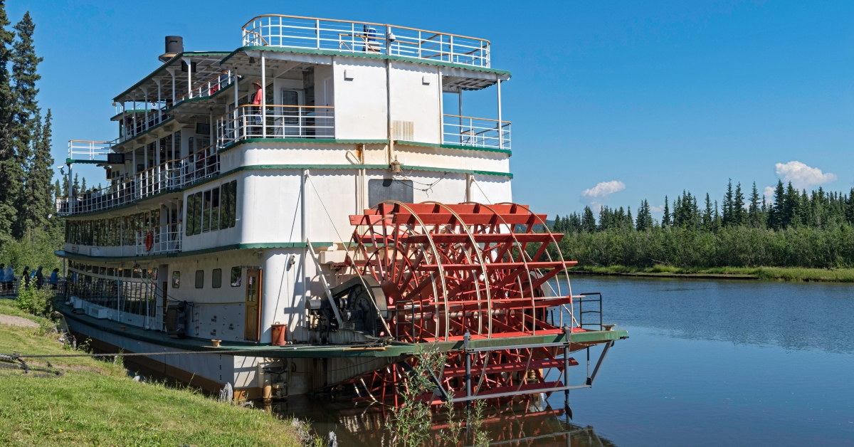 Chena River near Fairbanks in Alaska