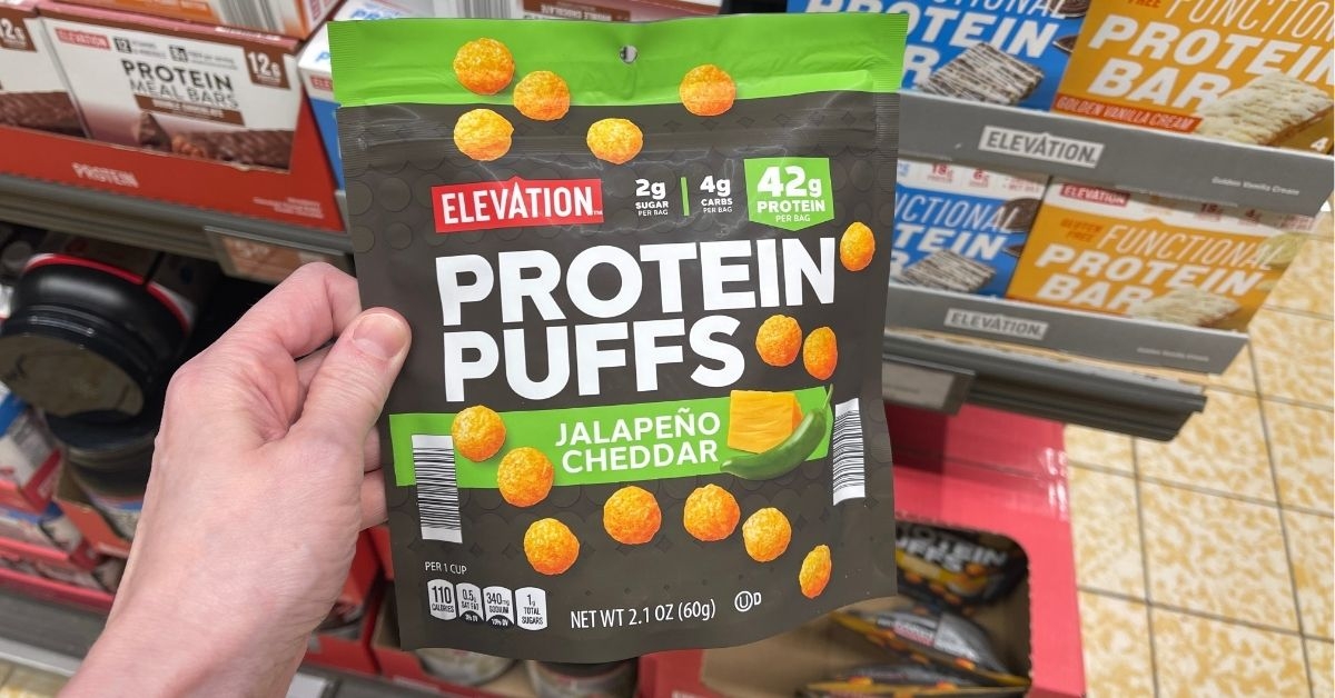 cheddar protein puffs