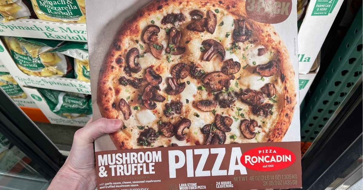 roncadin mushroom and truffle pizza