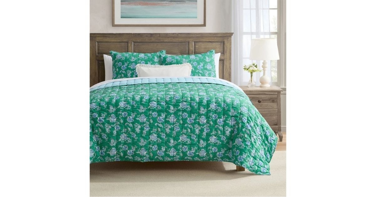 printed cotton quilt set