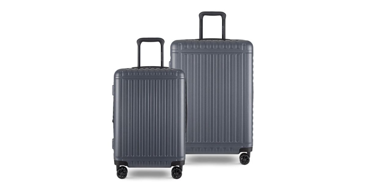 two piece luggage set