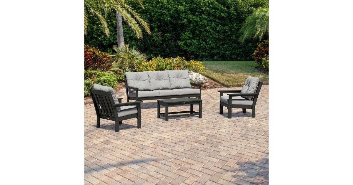 a set of sofa outdoor