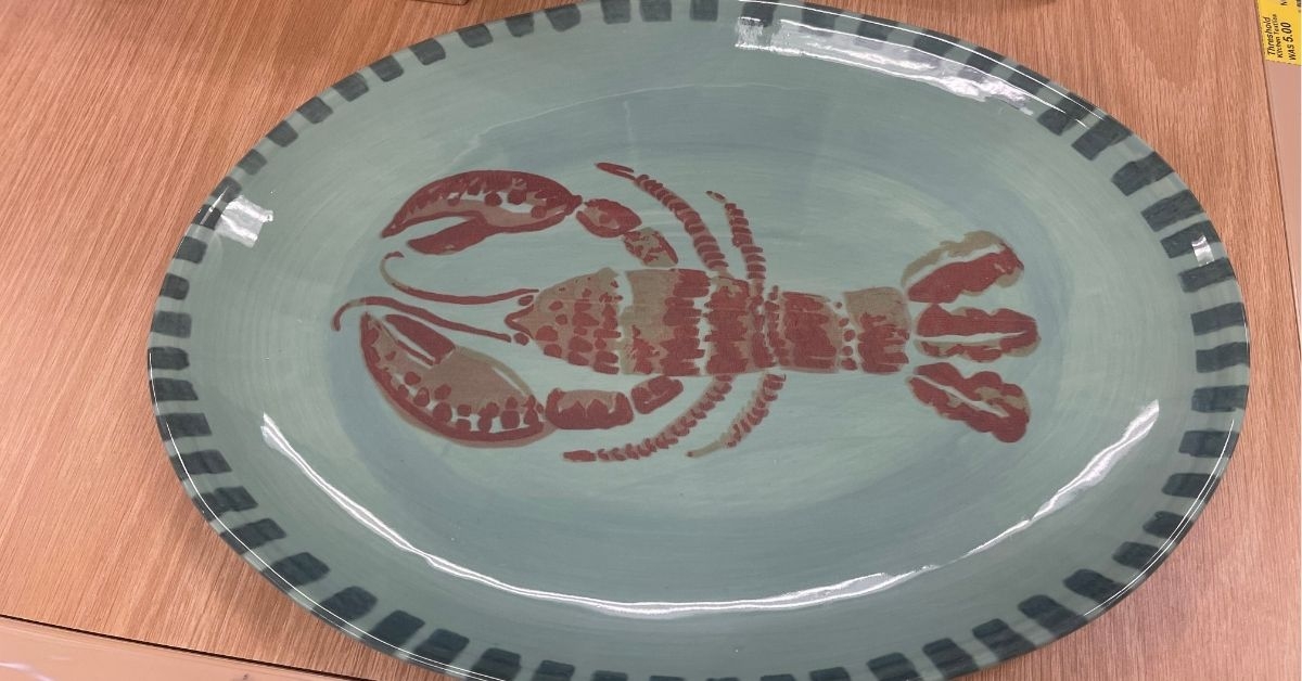 coastal lobster serving platter