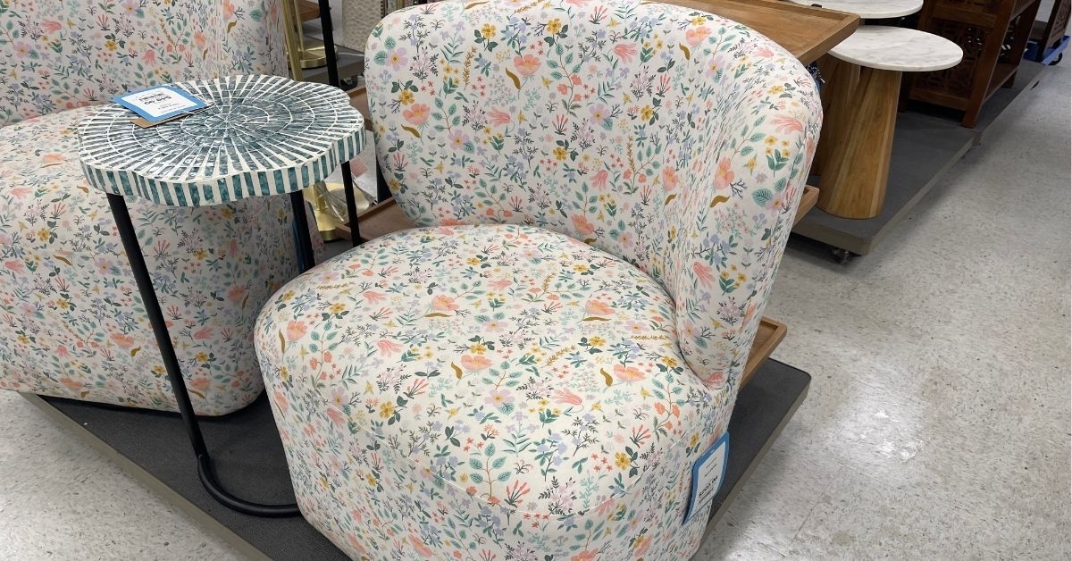 rifle paper ally swivel chair