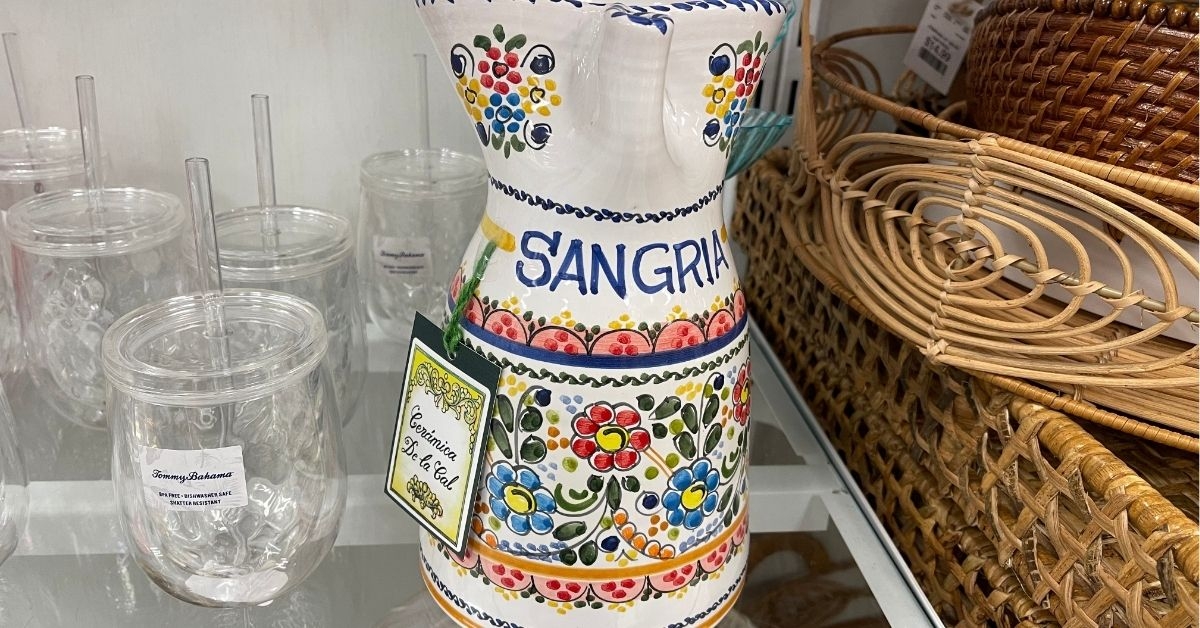 homegoods sangria ceramic pitcher