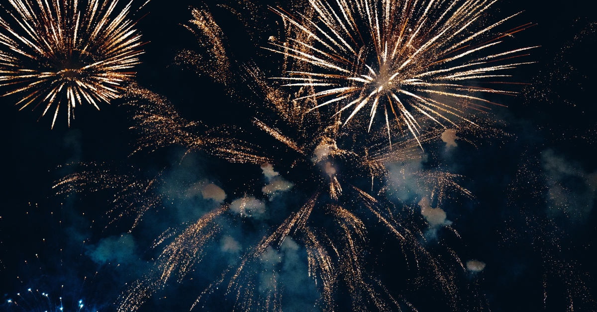 amazing colorful fireworks 