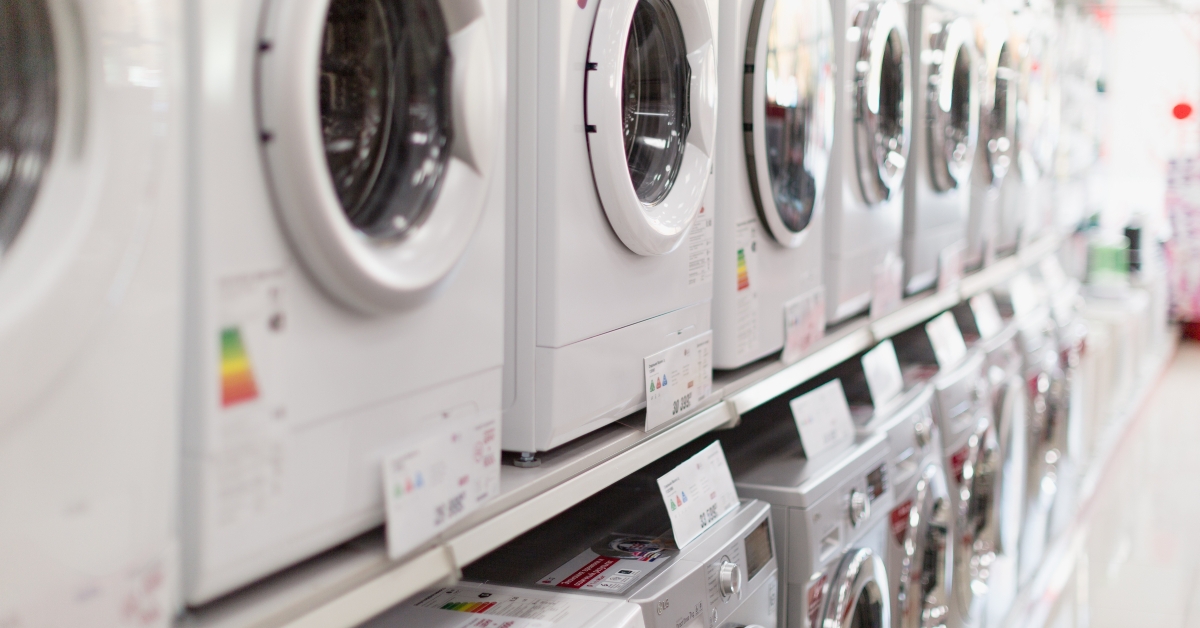 appliances in the retail store