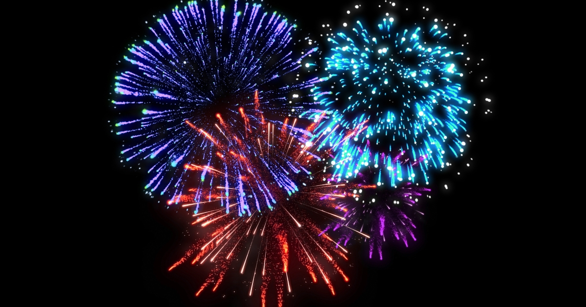 colorful fireworks