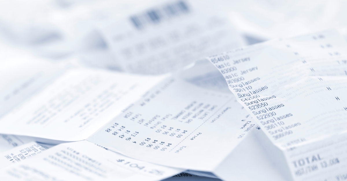 sales receipts