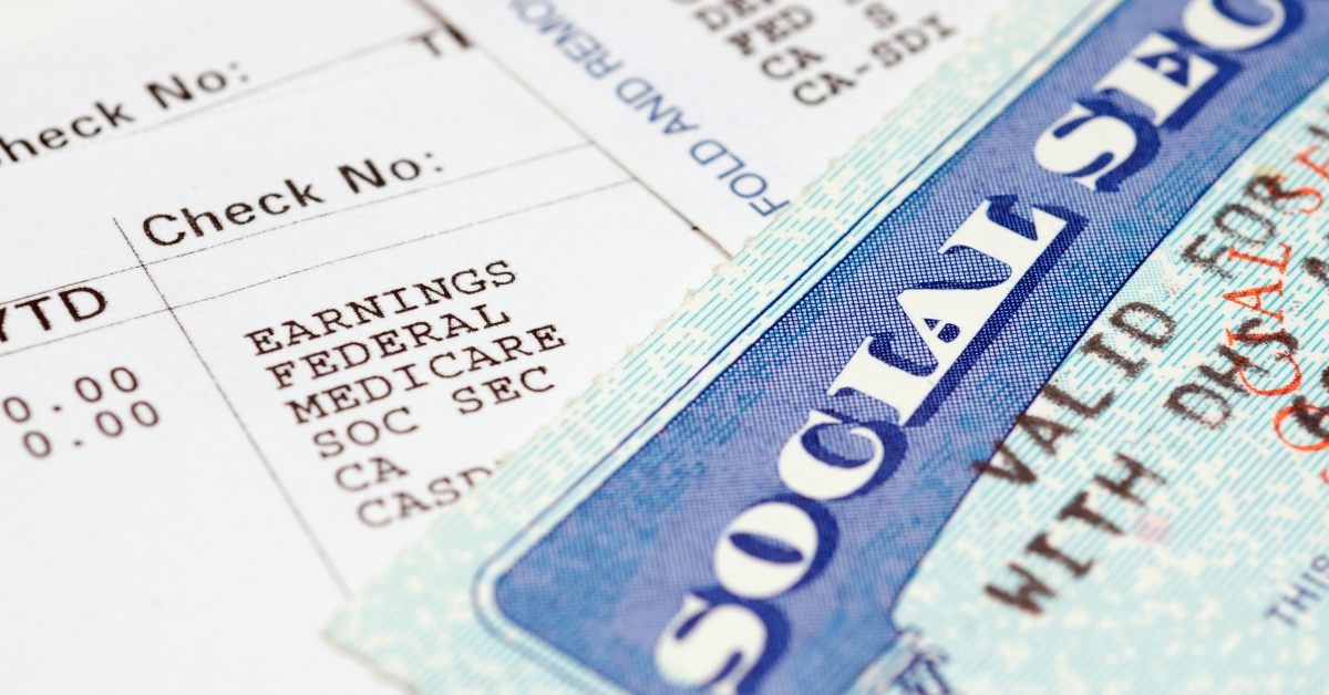 social secruity cards with statements