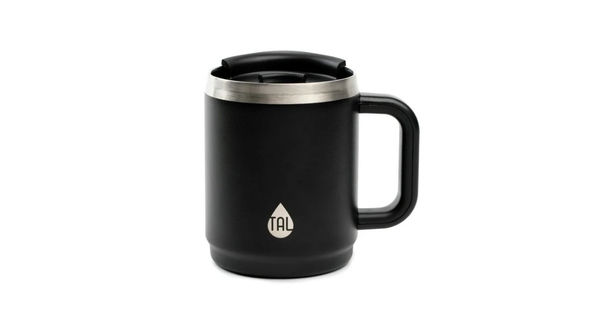 stainless steel boulder coffee mug