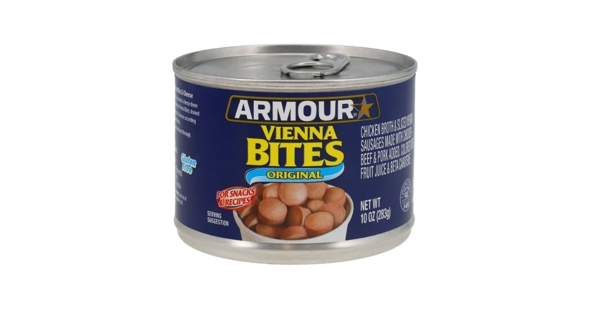 armour vienna bites in can
