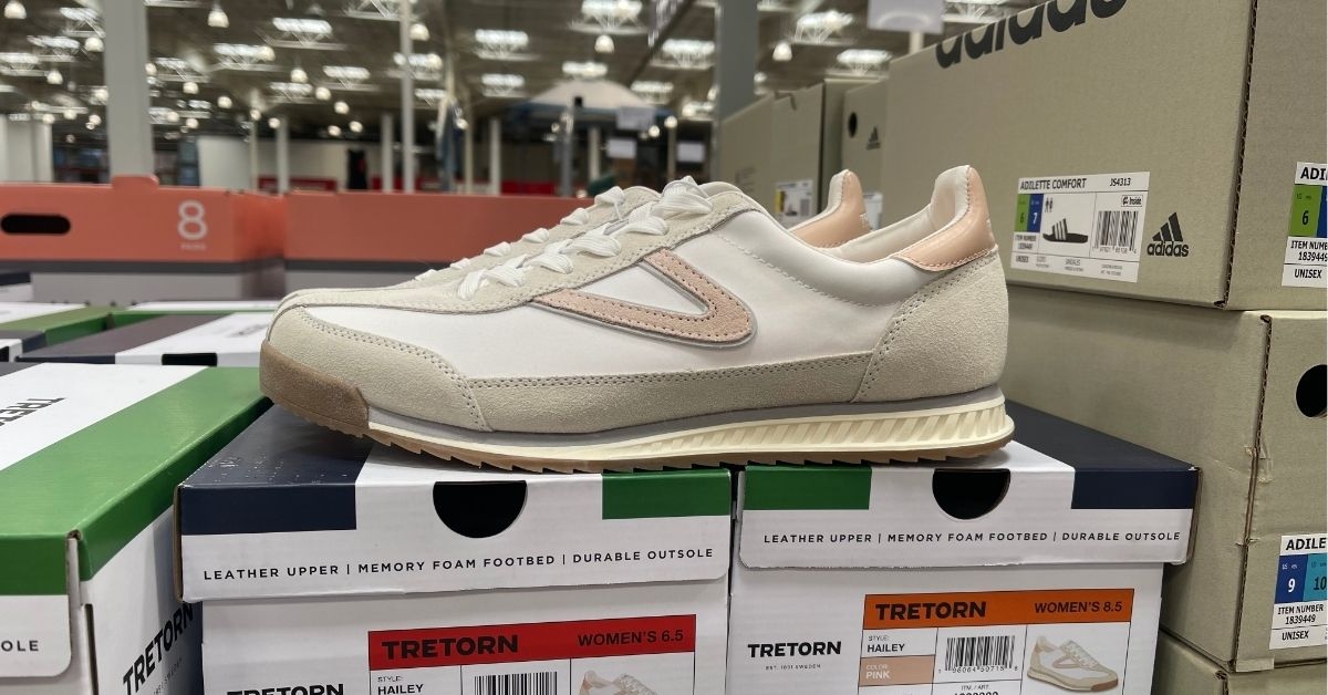 a pair of shoes on top of box