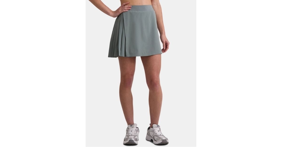 womens plus active pleated skort