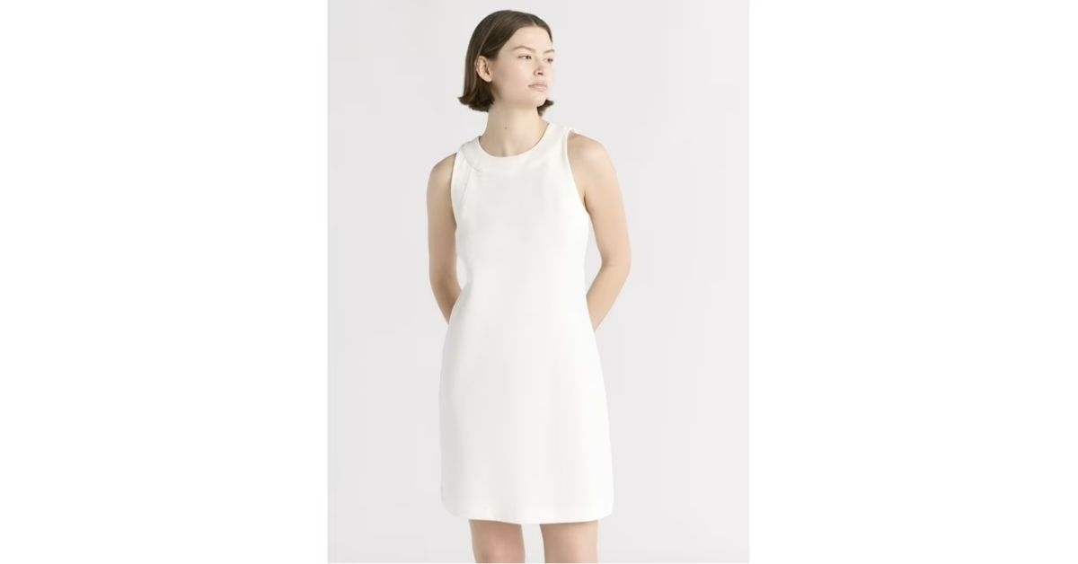 womens sleeveless wide strap mini dress