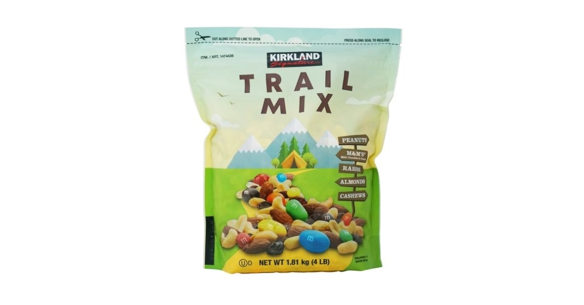 a pack of trail mix snack