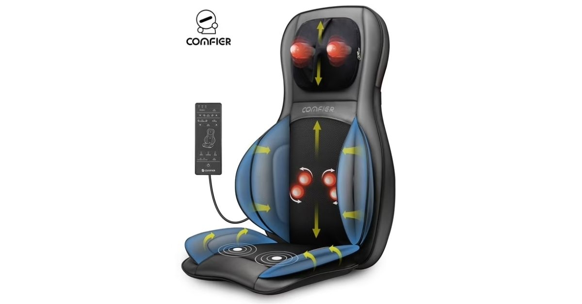 comfier shiatsu neck back massager