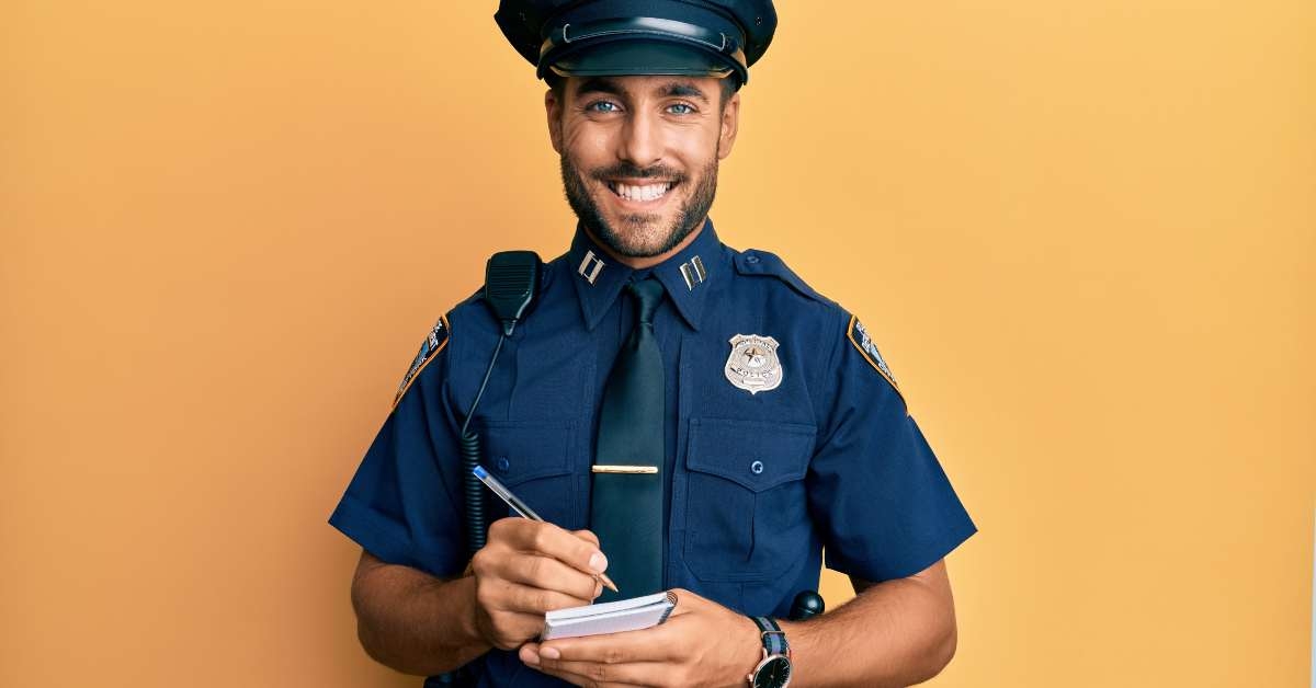 man wearing police uniform