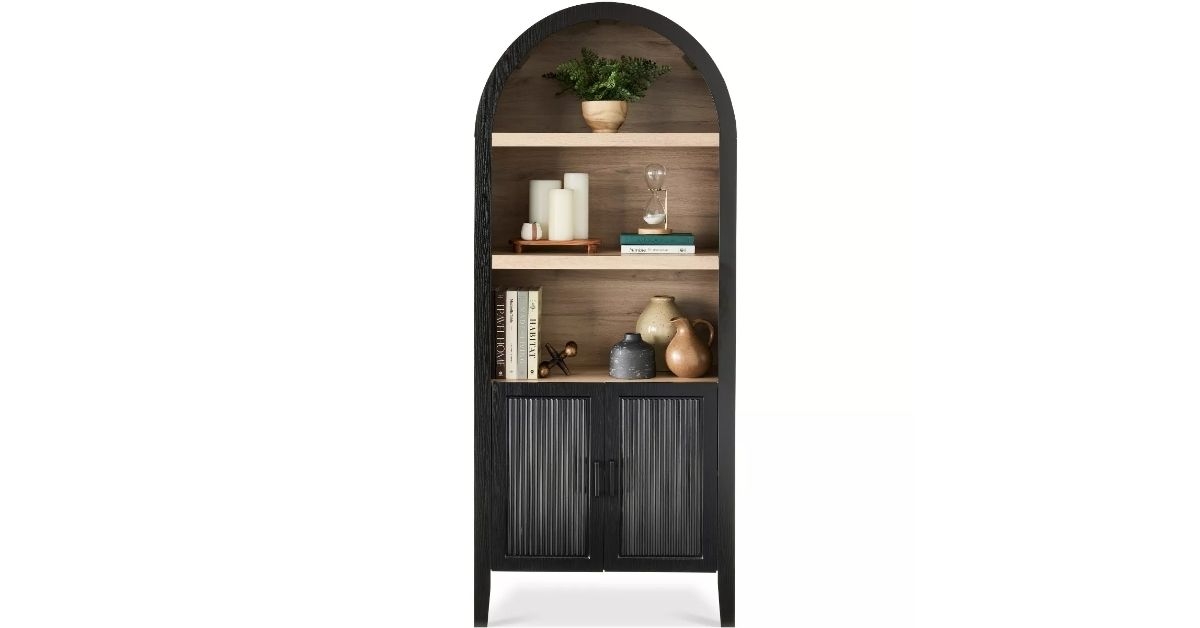 best choice products arched storage cabinet