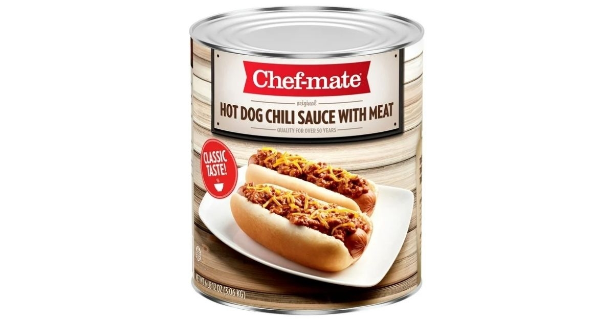 chef mate hot dog chili sauce with beef