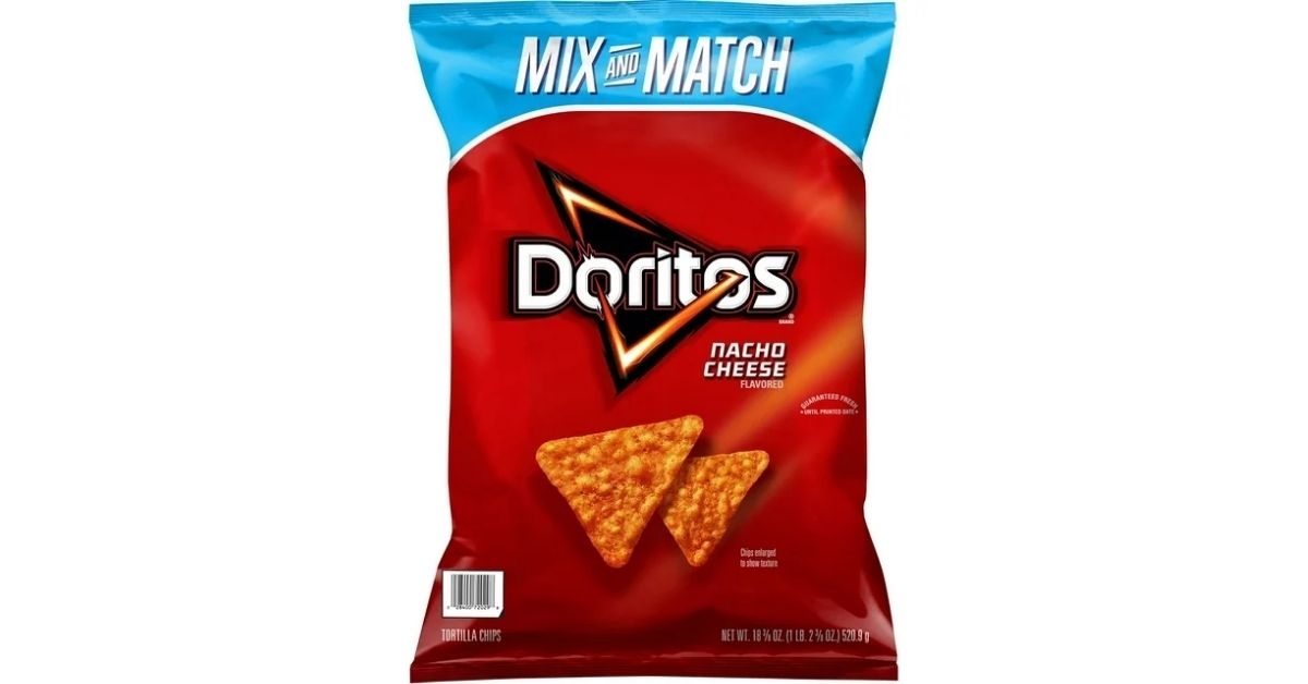 doritos nacho cheese flavored tortilla chips